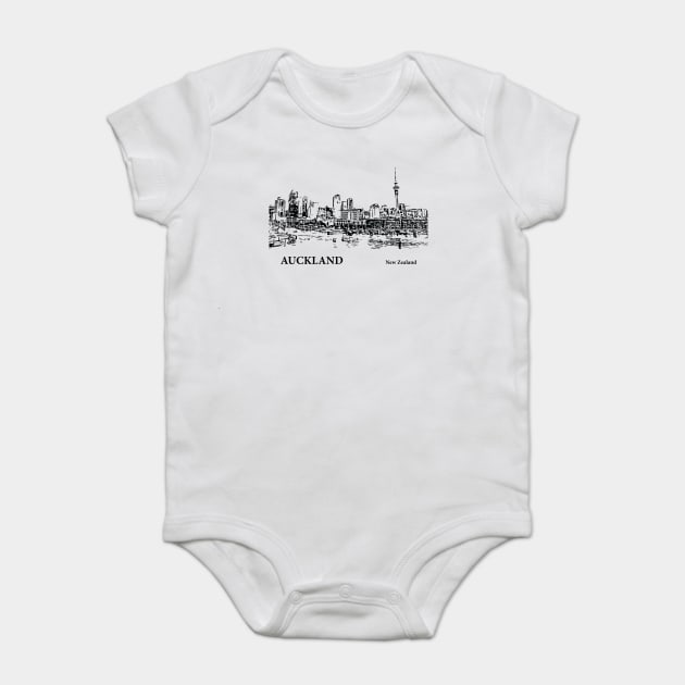 Auckland New Zealand Baby Bodysuit by Lakeric